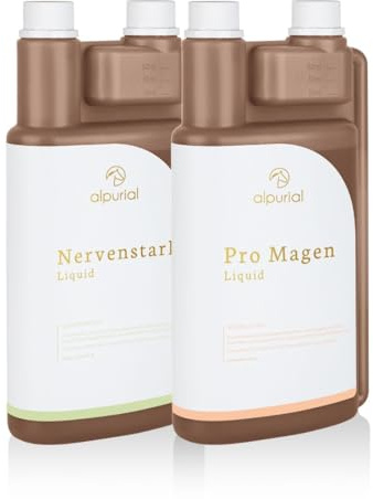 Alpurial Magenruhe Bundle – Ergänzungsfuttermittel für Pferde mit fütterungsbedingtem Bedarf im Magenbereich – Kombination aus Pro-Magen & Nervenstark – vom Tierarzt entwickelt