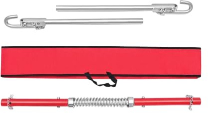 PansyWind Abschleppstange bis 3T Pannenhilfe mit Warnfarbe 185CM Schleppstange aus Stahl Abschlepphilfe für PKW kleine SUVs