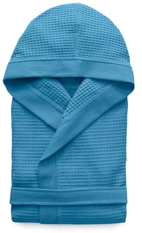 PARAMAISON Accappatoio Nido d'Ape, con Cappuccio, Tasche e Cintura, Cotone Morbidissimo, 270 grammi, Casa, Piscina, Palestra | S/M/L/XL/XXL