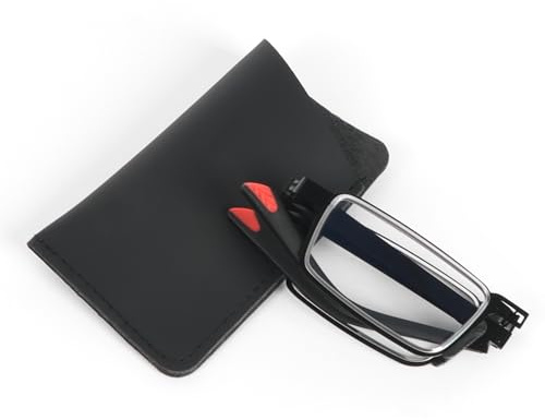 KoKoBin Lunettes de lecture pliables pour hommes et femmes, mini-lunettes portables anti-lumière bleue pour hommes et femmes