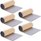 MIRKUZI Aislamiento de automóviles 5 alfombrillas de aislamiento acústico para coche, alfombrillas de aislamiento térmico, alfombrillas de espuma autoadhesivas, rollo de 25 x 18 cm