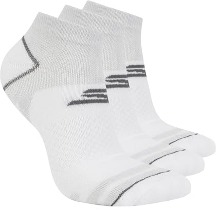 Skechers Women's 3-Pack Performance Golf Low Cut Socks, White, 9-11