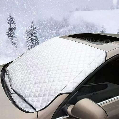 DBAILY Parasol para coche, cubierta para parabrisas delantero, cubierta de escarcha, protección solar para el parabrisas del coche, protección contra heladas y nieve, protección contra el sol, polvo