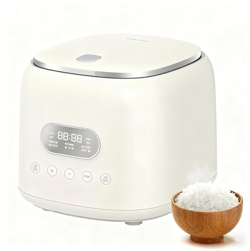 Cuociriso da 2,5 l a basso contenuto di zuccheri con cestello per cottura a vapore a basso contenuto di carboidrati - Multi-cooker, timer ritardato 24 ore e mantenimento in caldo 8 ore
