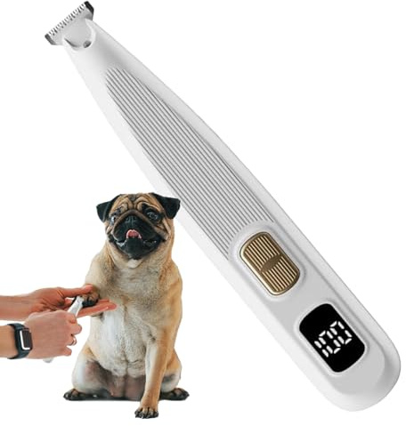 Hundklippare Sladdlös trimmer med LCD-display och 2 hastigheter | Katt- och hundtrimmer för lång, kort & päls Till husdjur med lång, kort eller päls, tassvård, hemma, resa och