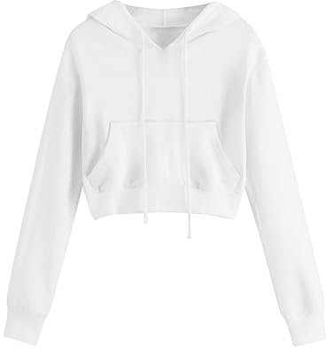 ZTBKW crop huvtröja dam sport – tröja med fickor dam, långärmad långtröja, lätt huvtröjor, mode, övergångströja, lätt, fritidströja, ledig huvtröja, Y2K tröja, resetröja