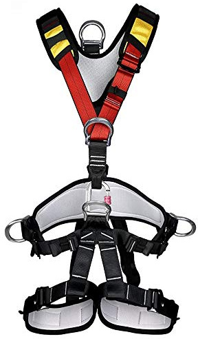 HandAcc Climbing Seat Belt, Large Size Safety Belt Climbing Gear for Tree Climbing, Fire Rescue, Rappelling