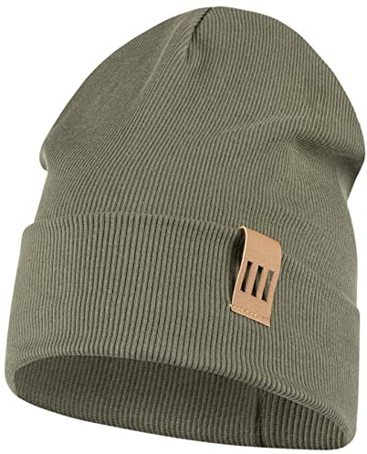 Smarilla Beanie Mütze für Kinder & Herren Herbst und Winter | Warme Strickmütze mit Umschlag - Unisex Slouch Beanie für Herbst & Winter
