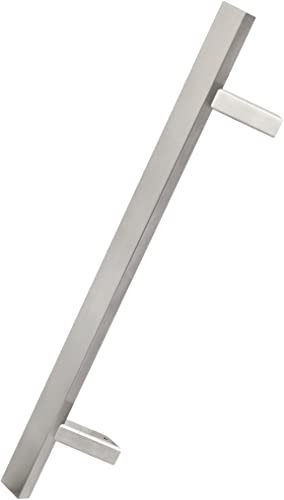 KOTARBAU® Außentürbeschlag Einseitiger Haustürgriff aus Edelstahl INOX mit langer Schraube 45 Grad 450 x 650 mm