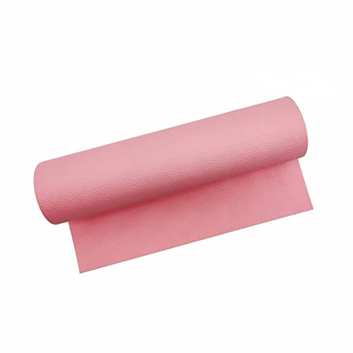 Surriba Cuero Adhesivo para Tapizar, Polipiel para Tapizar, Cinta de Cuero para Bricolaje Ropa de Cuero Carteras 20 * 120cm Rosa