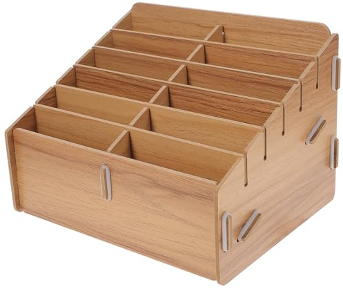 NUOBESTY Search Box Props Multi-Compartment Card Storage Box for Board Games Collectible Card Sorting and Organising Display Case