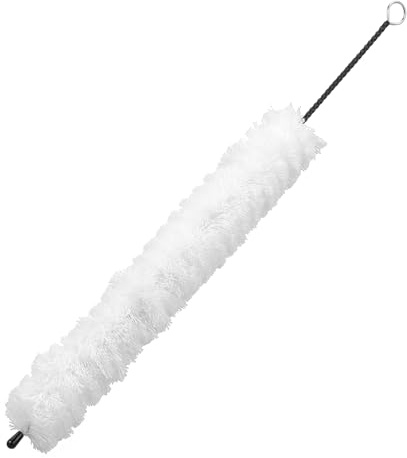 Toyvian Spazzola Per Pulizia Flauto Con Manico Ad Anello Accessori Per Strumenti Musicali Cotone Bianco Design Professionale e Leggero Pulitore Per Flauti