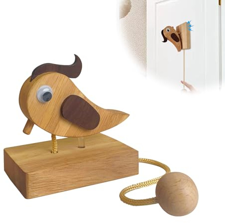 Specht Türklopfer Türklingel, Handgefertigter Spechtklopfer, Haustür Türglocke, Klopfspecht Türschild Türspecht Kinderzimmer Spielturm Spielhaus Baumhaus Holzklingel (A)
