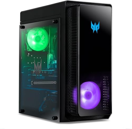 acer Predator Orion 3000 PO3-650 Gaming PC - (Intel Core i7-13700F, 16GB, 512GB SSD, 1TB HDD, NVIDIA GeForce RTX 3070 8GB, Windows 11, Black)