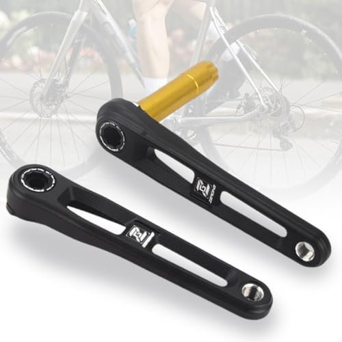 HZXQCVB Rennrad-Kurbelarm-Satz 165/170/175mm Hohle Integrierte GXP-Kurbelgarnitur Aluminiumlegierung Linke Und Rechte Kurbeln Für Gravel Bike/Klappfahrräder(Without BB,165mm Black)