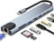 Hub USB C, Adattatore USB C 8 in 1 con HDMI 4K, Ethernet RJ45, Lettore Schede SD/TF, PD 100W, USB C, USB 3.0, USB 2.0, Compatibile per Computer/MacBook Pro Air/iPad/Surface/Samsung/Steam Deck