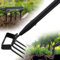Garden Hoe, 185cm 2-in-1 Heavy Duty Hula Hoe Garden Tool for Weeding, Cultivator Stirrup Hoe with Adjustable Long Handle, Rake Gardening Tool for Loosening Pulling Weed