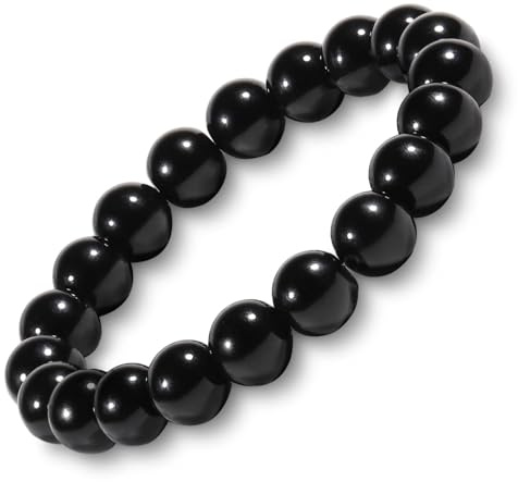 10mm Amethyst Armband Echtes Naturstein Armband für Damen Herren, Verstellbare Natürliche Lila Edelstein Heilsteine Perlenarmband Chakra Yoga Armband Schmuck Geschenk
