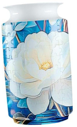 FytStycale Arrangement Floral Créatif avec Pot de Fleurs Puzzle 3D pour Bureau, Motif D'orchidée