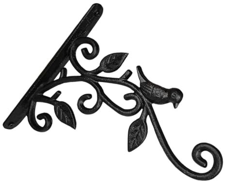 MERRYHAPY Hängender Pflanzenhalter Aus Robustem Schwerlast Gartenhaken Für Die Wand Ideal Für Blumenampeln Vogelhäuschen Und Laternen 1 Set