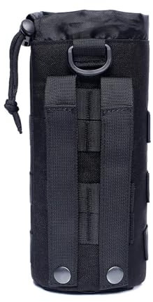 Wjelet Flaschenhalter Rucksack, 1 Stück Molle Flaschenhalter Holster Hydration Trägertasche mit Verstellbarer Schnüre Open Top, 1000D Nylon Rucksack Flaschenhalter