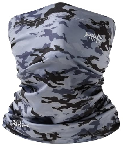 Bassdash Multifunktionell halsduk herr tubhalsduk halsduk solskydd UPF 50 elastisk slangduk vindtät halsvärmare för fiske skidåkning vandring ridning motorcykel, storm camo, one size