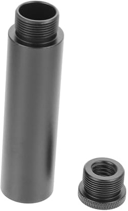 Mikrofonständer Verlängerungsstange aus Aluminium für Tischständer Schwarz | Zerlegbares Design, Verlängert Mikrofonarme, Praktische Schraubverbindung, ein Satz für Flexible Aufstellung