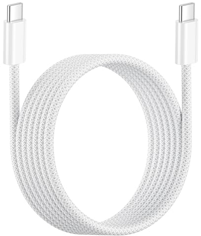 Cable USB C a USB C Carga Rapida 3M, 60W Cable Tipo C a Tipo C Carga Rápida Nylon Cables Type C Cargador Movil para Apple iPhone Air/17/16 Plus/16e/16/15 Pro Max/15,iPad Pro/Air/Mini,Samsung,Xiaomi