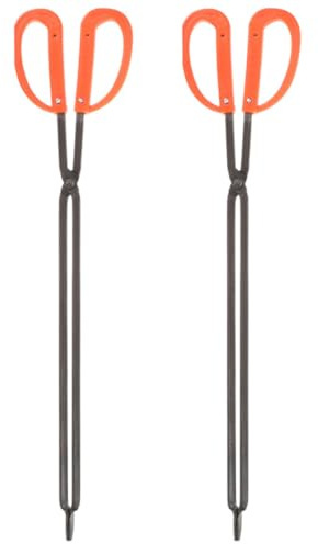 TOYANDONA Pinze Raccogli Rifiuti Impugnatura Ergonomica 2 Pezzi in Metallo e Plastico Utensili Multifunzione per Raccolta Spazzatura Indoor per Pulizia Domestica