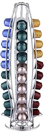Exzact Porte-Capsules de Café Compatible avec Nespresso (40 x capsules) - Supports pour Capsules de Café Nespresso Classic - Support Rotatif