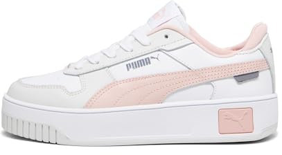 PUMA Baby Girl Carina Street Jr Baskets, Puma White Rose Dust Feather Grey, 38 EU