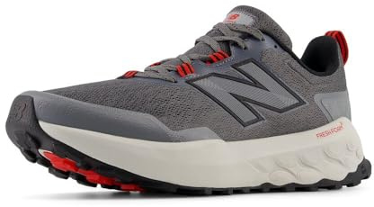 New Balance Men's Fresh Foam X Garoé V2 Trail Running Shoe, Castlerock/True Red/Slate Grey, 12 M