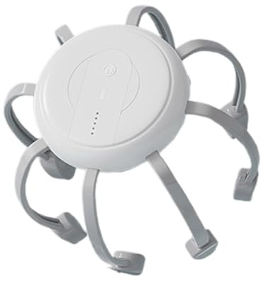 Appareil de massage électrique pour cuir chevelu - Outil de relaxation de la tête - Grattoir vibrant pour cuir chevelu - Appareil de massage pour tissus profonds - Appareil portable - Fonctionnalité