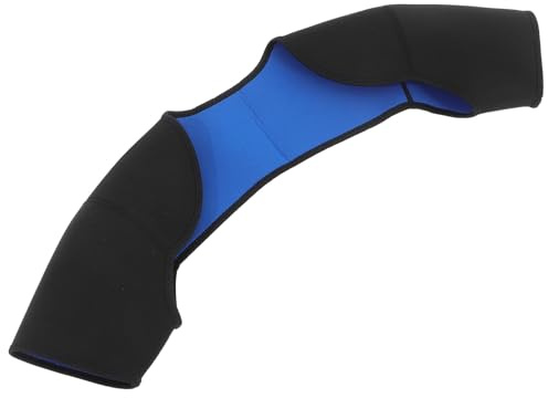 FIXOSHEE 2 Stück-pack Schulterbandage für Ringer mit Doppelter Schulterkompression Atmungsaktiv und Vielseitig Sbr Material Schwarz Geeignet für Gewichtheben und Alltag