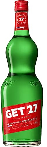 GET 27 Liqueur de Menthe Poivrée, 17,9 % Vol, 100cL / 1L, Cocktail Digestif Liqueur de Menthe Fraîche
