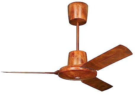 VORTICE Nordik Evolution 120 WG - Ventilatore da soffitto (Ø x A), 122 cm x 325 mm, colore: legno di radice
