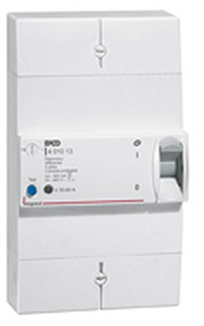 Legrand 401012 Enedis Branchement Disjoncteur, Tétrapolaire Différentiel, 500mA, Sélectif, 30A