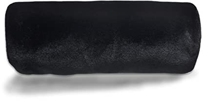 SwirlColor Manchon Fourrure Femme Manchon de Fourrure Artificiel, pour Le Chauffage de Mains en Hiver(Noir)