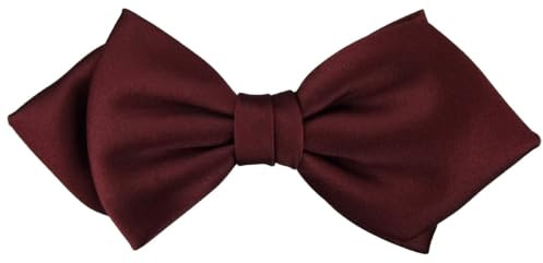 TigerTie - vorgebundene Spitzfliege Schleife in Uni Einfarbig + Geschenkbox