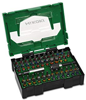 HiKOKI 60-teiliger Bit-Satz (BOX II) - Vielseitiges Schraubendreher-Bit-Set für präzises Arbeiten - Torx, PH, PZ, SL, Innensechskant Bits - Bit-Box ideal für Heimwerker und Profis