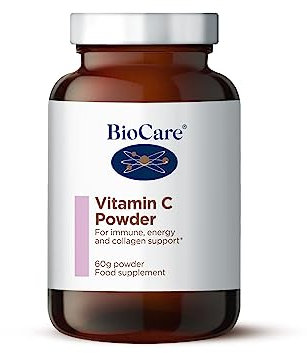 BioCare Vitamin C Powder | Immune Support, Healthy Skin & Collagen & Energy Production - 60g