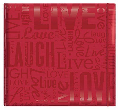 MBI 12 x 12-Inch Gloss Post Bound Scrapbook, Live, Love and Laugh