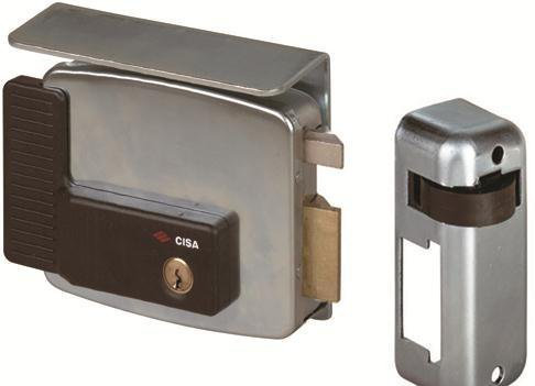 Serratura Elettrica da Applicare Cisa Art. 11721 Misura 60 mm Verso Dx Con Tetto