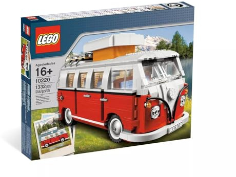 Lego® 10220 Creator VW Bus T1 Campingbus Exclusiv Bauset - Detailgetreues Lego® Modell mit Authentizität und Retro Charme - Ideal für Sammler und Fans