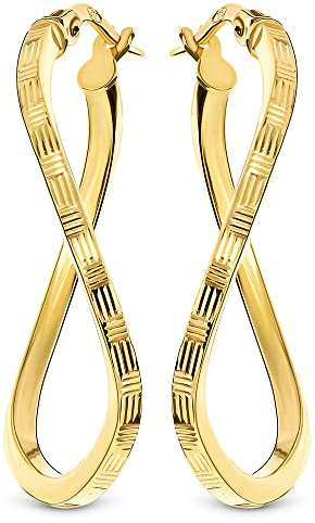 Miore Orecchini Donna Cerchio Oro Giallo 9 Kt / 375