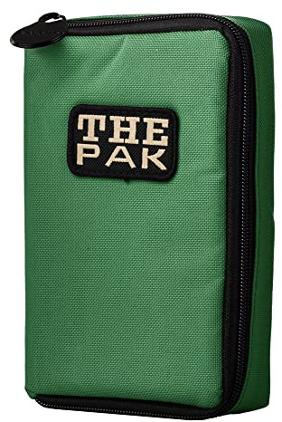 Karella The PAK Original - Funda para dardos (espacio para 3 juegos de dardos, práctica y espaciosa, protección perfecta, funda para dardos, varios modelos), verde, Deportivo