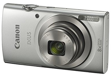 Canon IXUS 175 Kompaktkamera (20 MP, 8-Fach optischer Zoom, 16-Fach ZoomPlus, 6,8cm (2,7 Zoll) LCD, Taschenformat) Silber