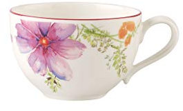Villeroy & Boch Mariefleur Basic Tasse, 390 ml, Hauteur : 7 cm, Porcelaine Premium, Blanc/Multicolore