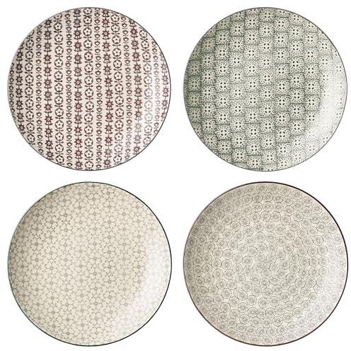 Bloomingville Teller Karine, Keramik, 4er Set, 25 cm