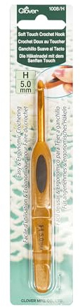 Clover 1008/H Soft Touch 5.0-mm Crochet Hooks, Size H